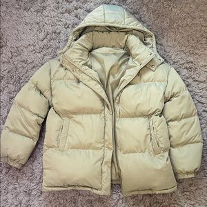 Women's Cream Puffer Jacket